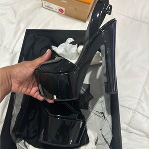 Elegant Black Platform Heels